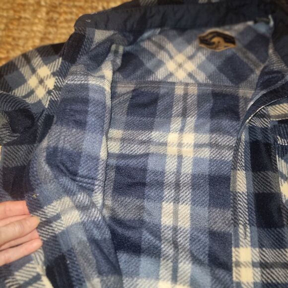 Freedom Foundry Men's Blue Plaid Flannel Long Sleeve Button Up Shirt M - Picture 6 of 15